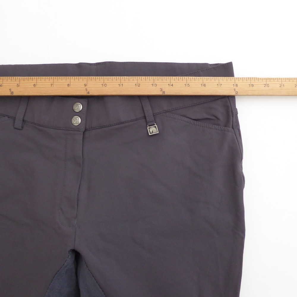 Romfh Women Equestrian Riding Breeches Pants Gray Full Seat Size 34L Long - Picture 6 of 11